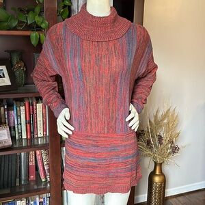 Soft Surroundings Multi Color Turtleneck Sweater